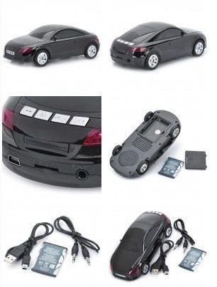 CARRO COM CAIXINHA DE SOM USB/RADIO FM